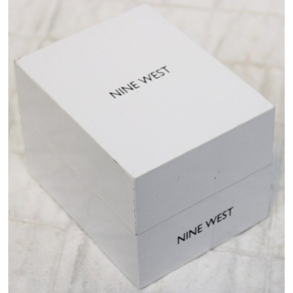 NWT Nine West Brown Leather Gold Colored Watch Women's Analog Business Formal - Picture 10 of 12